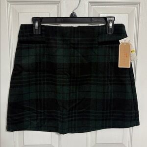 Plaid mini skirt